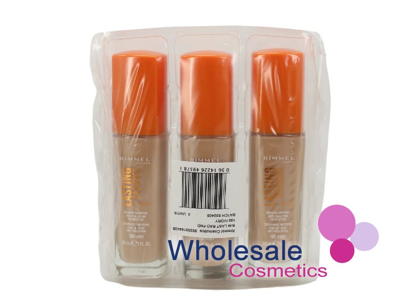 6 x Rimmel Lasting Radiance Foundation - 100 IVORY